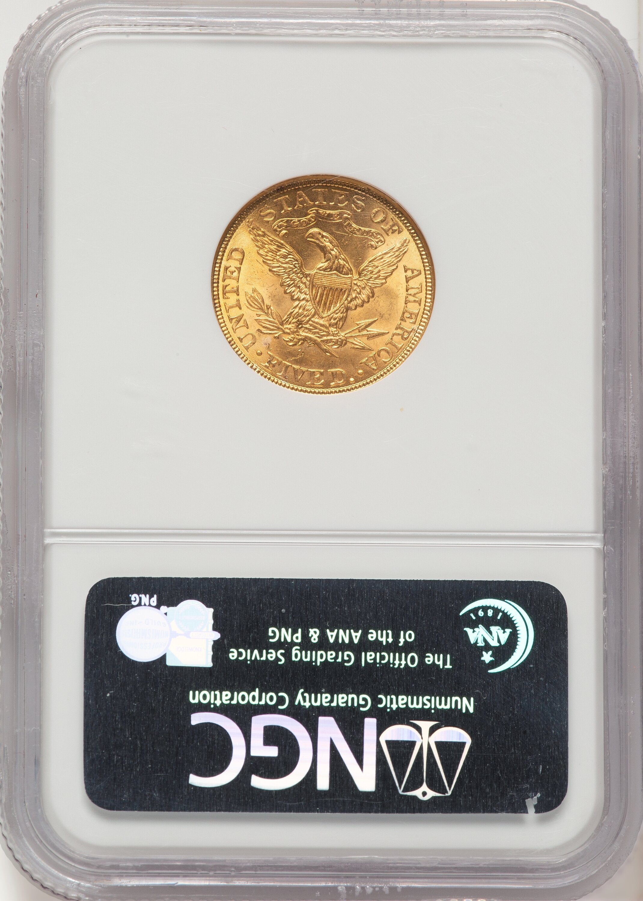 1900 $5 CAC Liberty Half Eagle NGC MS64