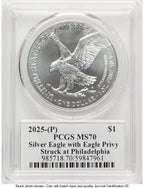 2025-(P) Silver Eagle (Privy Mark) Ultra Label PCGS MS70