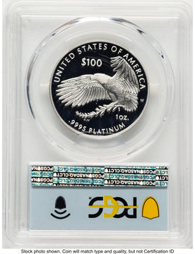 2022-W Proof Platinum Eagle 1 oz FDI Flag PCGS PR70