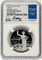 2019-W Proof Platinum Eagle 1 oz FDI NGC PF70 Ed Moy