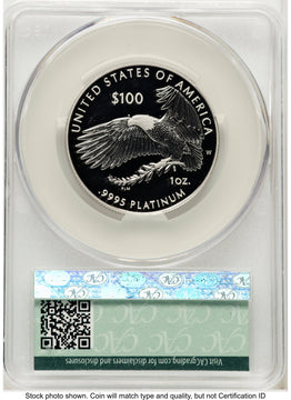 2018-W Proof Platinum Eagle 1 oz Non Designation CACG PR70