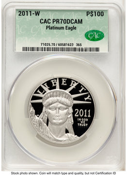2011-W Proof Platinum Eagle 1 oz Non Designation CACG PR70