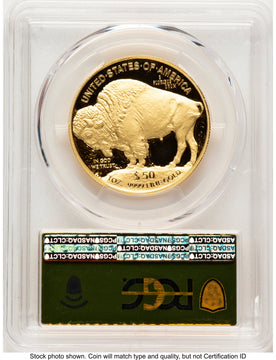 2021-W Proof Gold Buffalo 1 oz FDI Gold Foil PCGS PR70