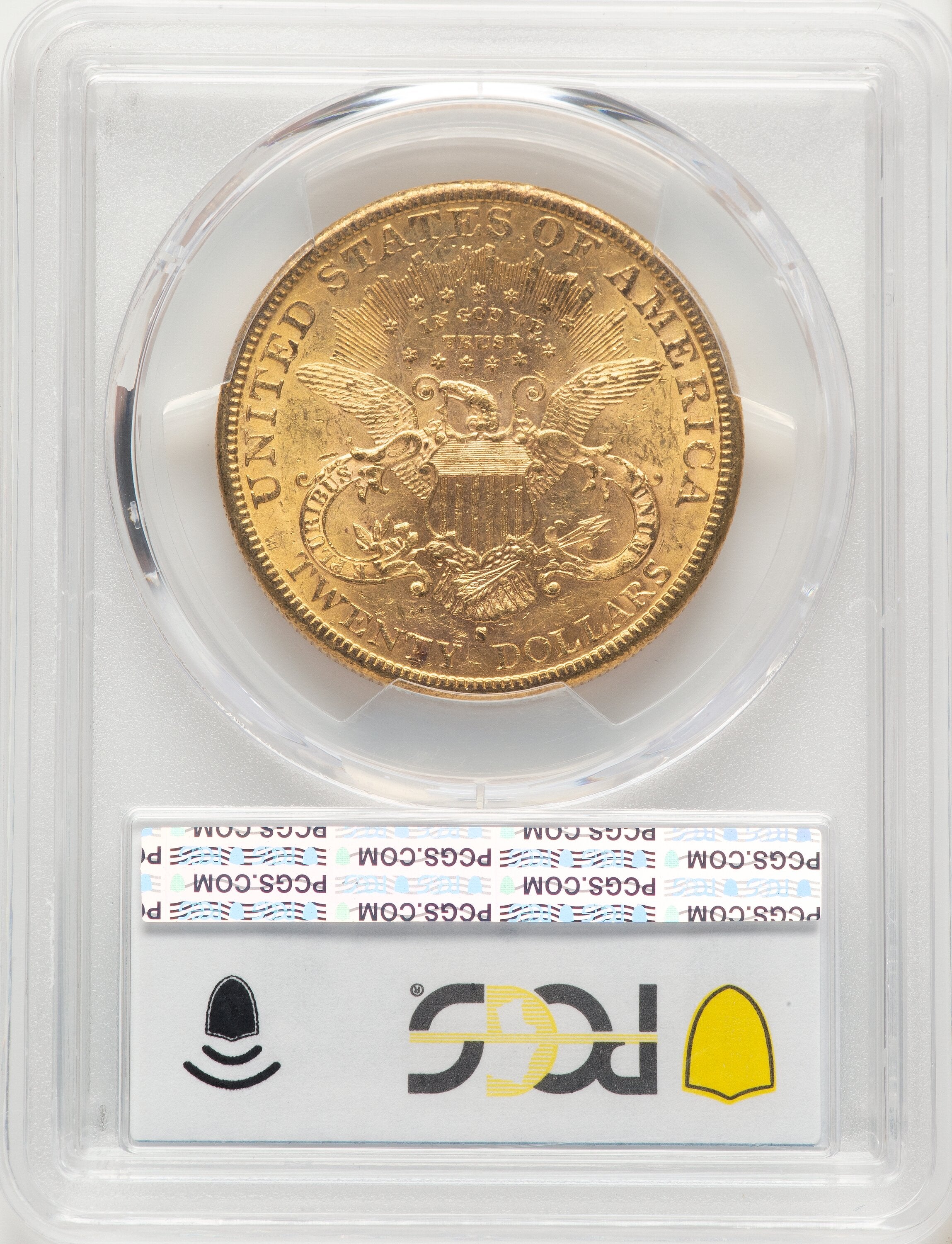 1883-S $20 Blue Gradient Liberty Double Eagle PCGS MS61 | LCR Coin