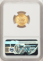 1893 $2.50 Liberty Quarter Eagle NGC MS62