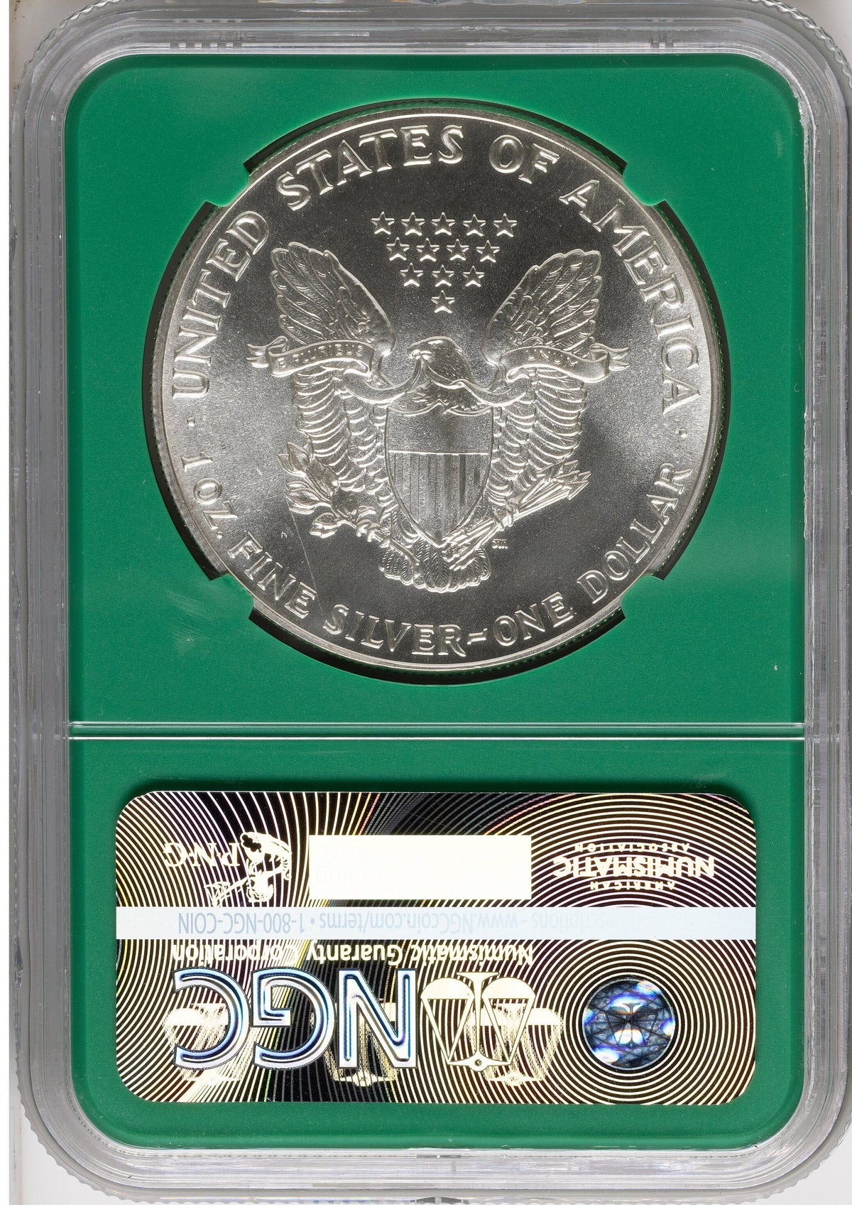 1986 Silver Eagle Monster Box From US Mint Sealed Box Green Core Label NGC MS70