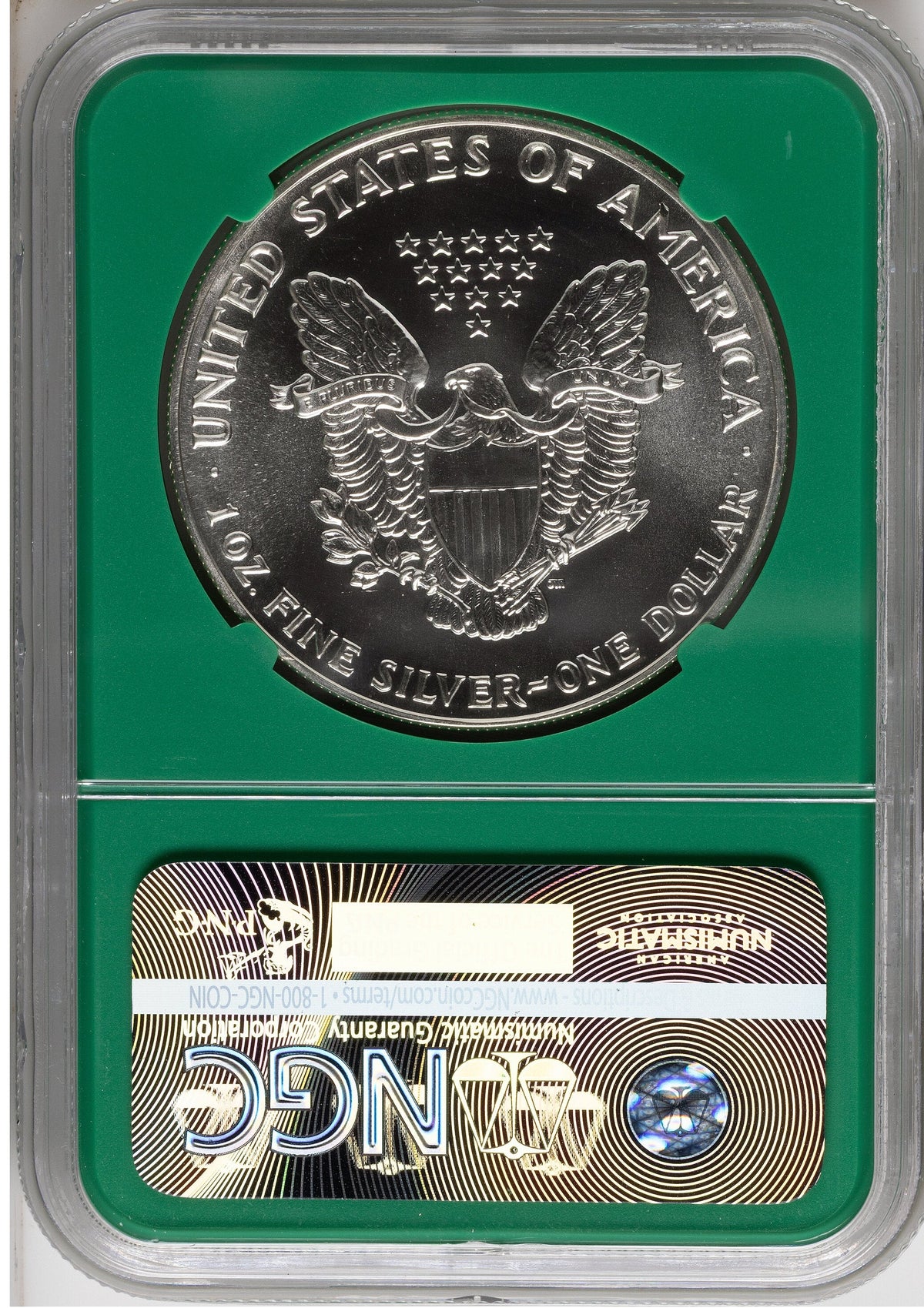 1990 Silver Eagle Monster Box From US Mint Sealed Box Green Core Label NGC MS70