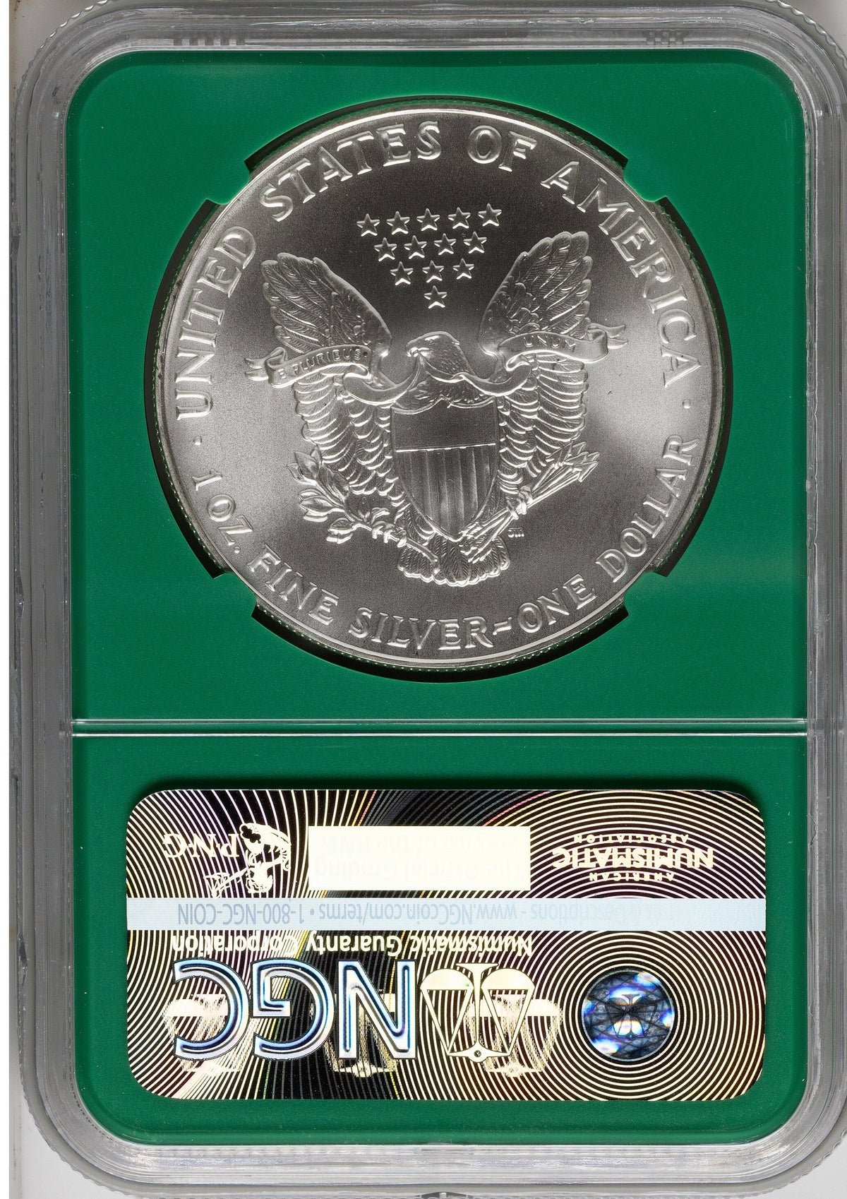 1991 Silver Eagle Monster Box From US Mint Sealed Box Green Core Label NGC MS70