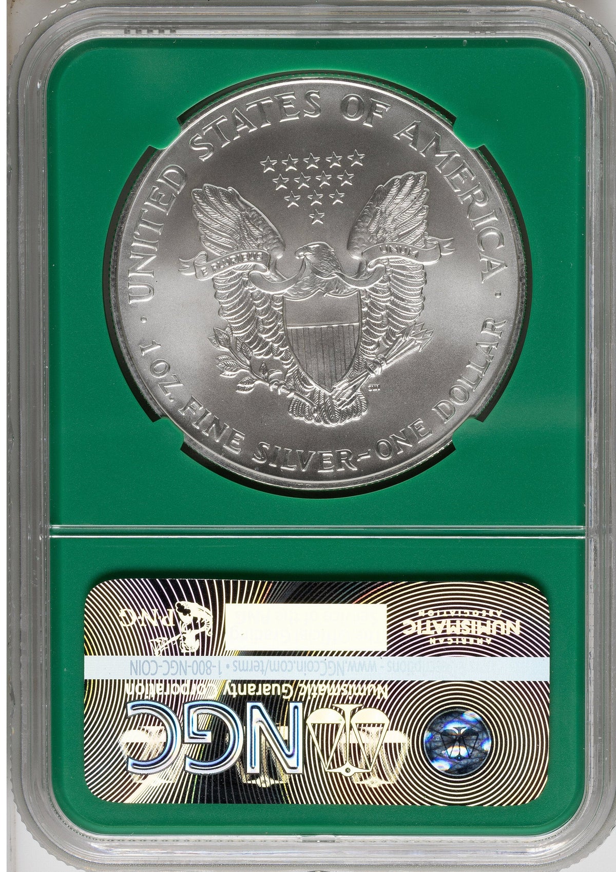 1999 Silver Eagle Monster Box From US Mint Sealed Box Green Core Label NGC MS70