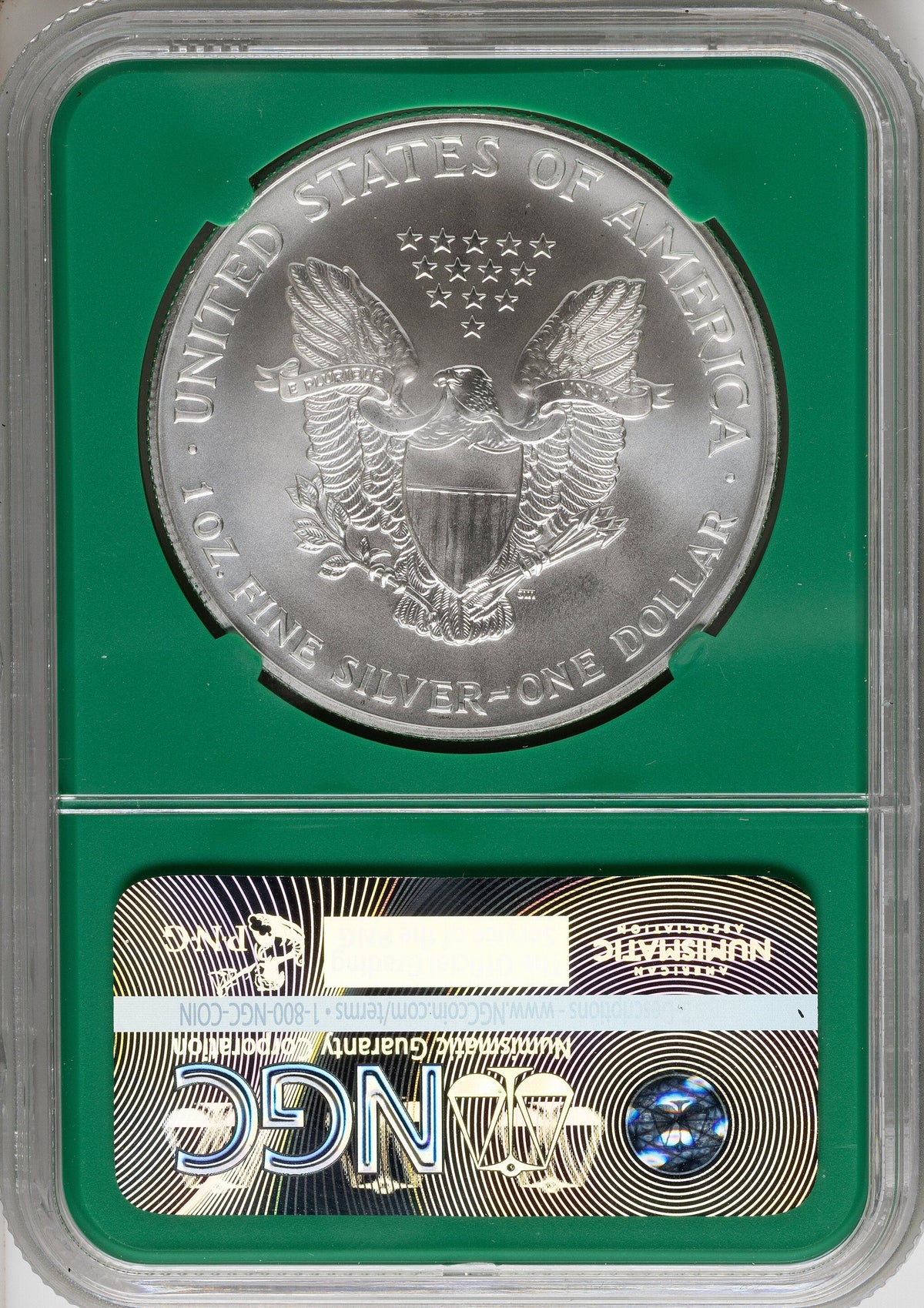 2001 Silver Eagle Monster Box From US Mint Sealed Box Green Core Label NGC MS70