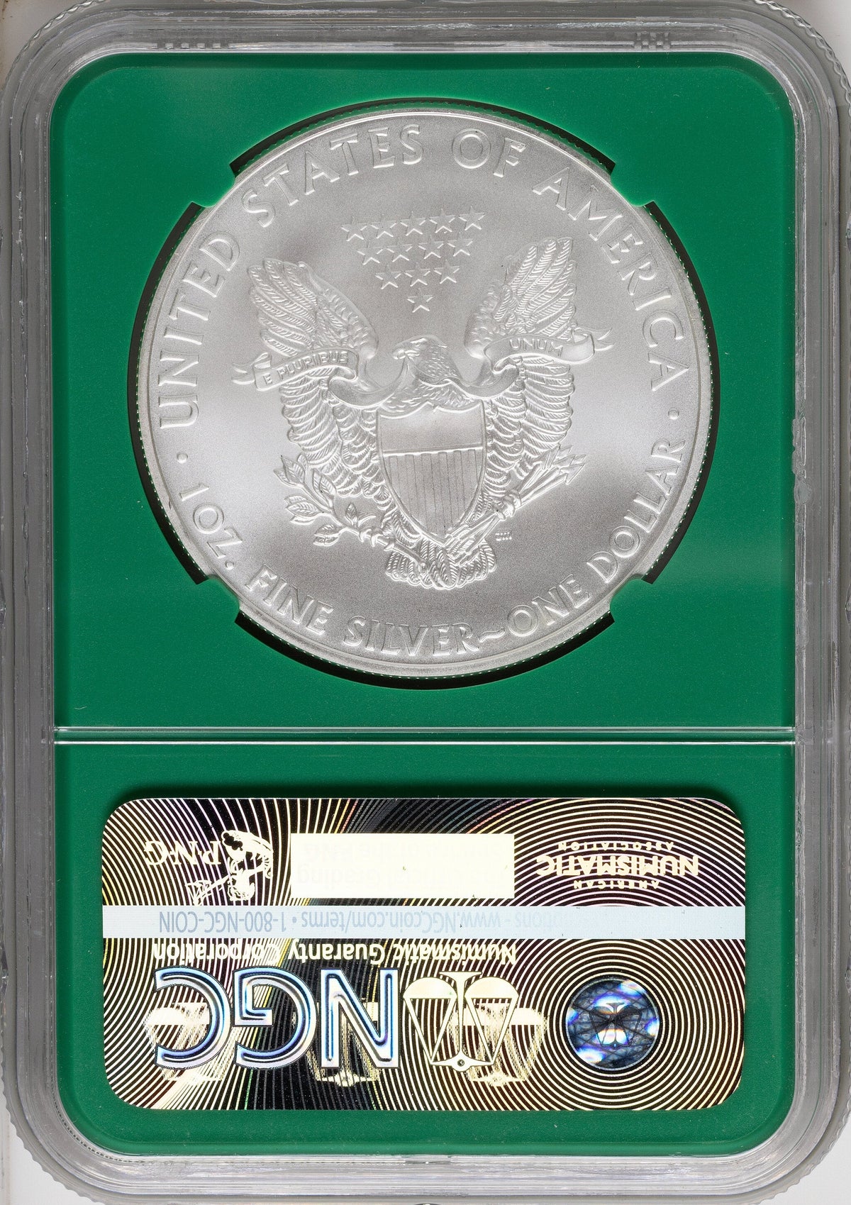 2008 Silver Eagle Monster Box From US Mint Sealed Box Green Core Label NGC MS70