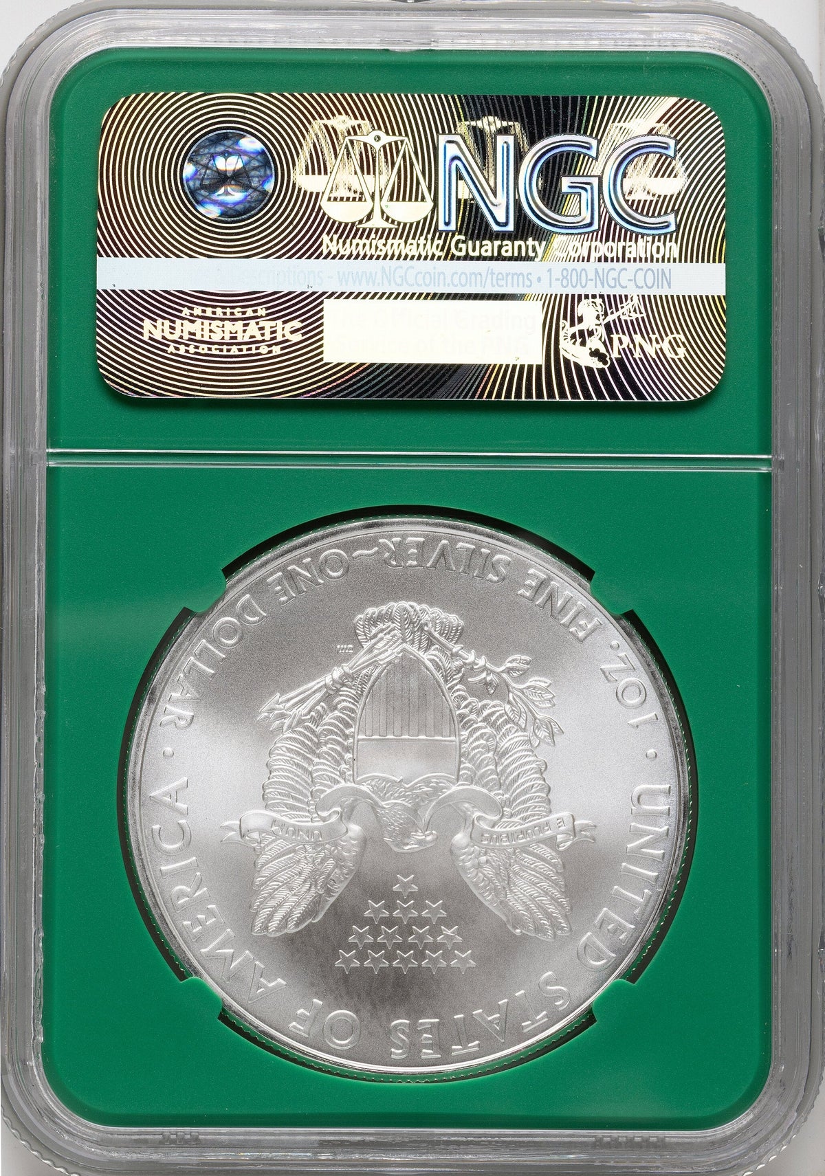 2010 Silver Eagle Monster Box From US Mint Sealed Box Green Core Label NGC MS70
