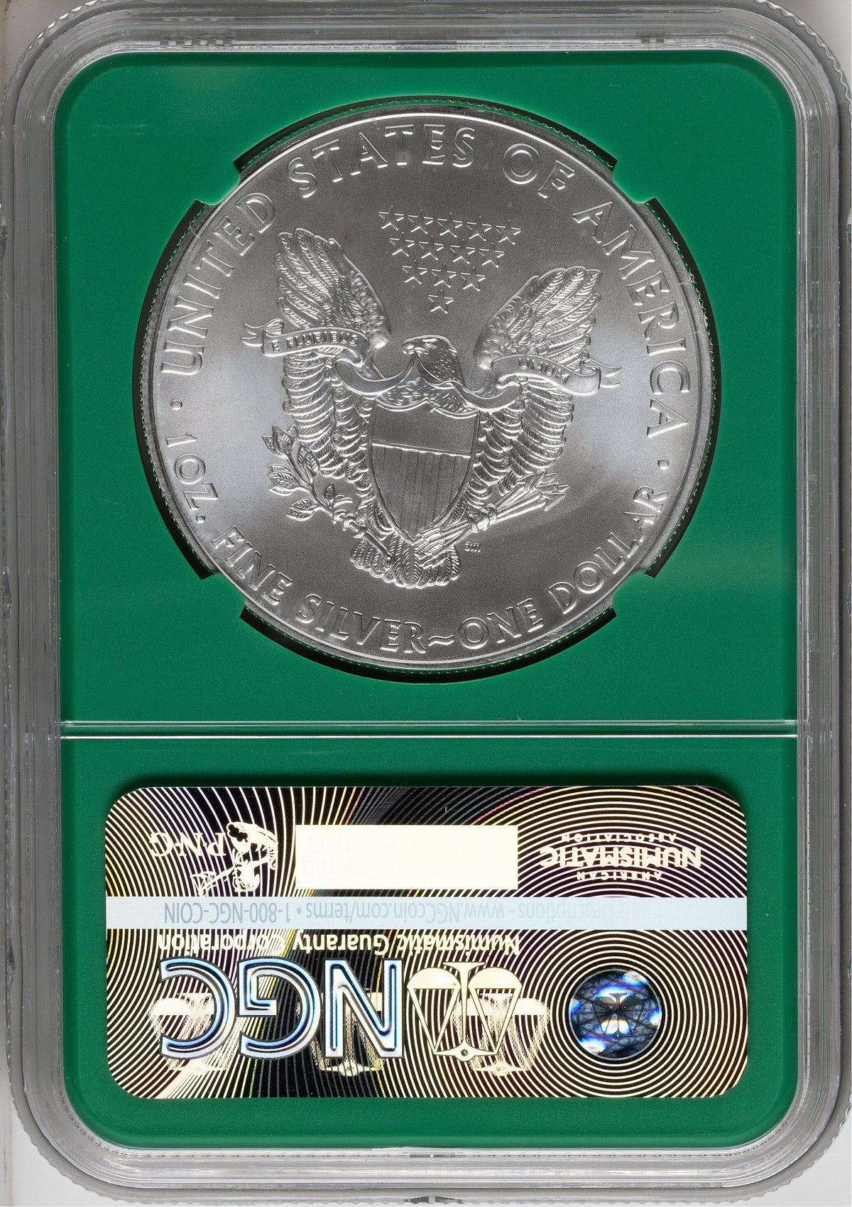 2011 Silver Eagle Monster Box From US Mint Sealed Box Green Core Label NGC MS70