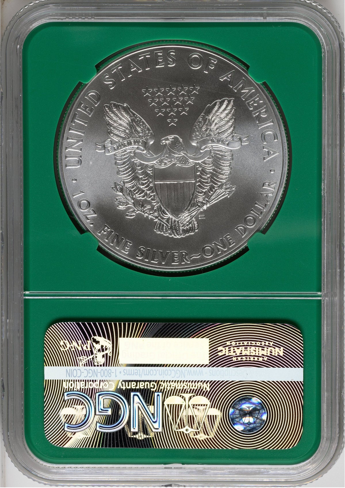 2012 Silver Eagle Monster Box From US Mint Sealed Box Green Core Label NGC MS70