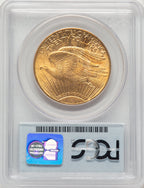 1911-S $20 Blue Label Saint-Gaudens Double Eagle PCGS MS62
