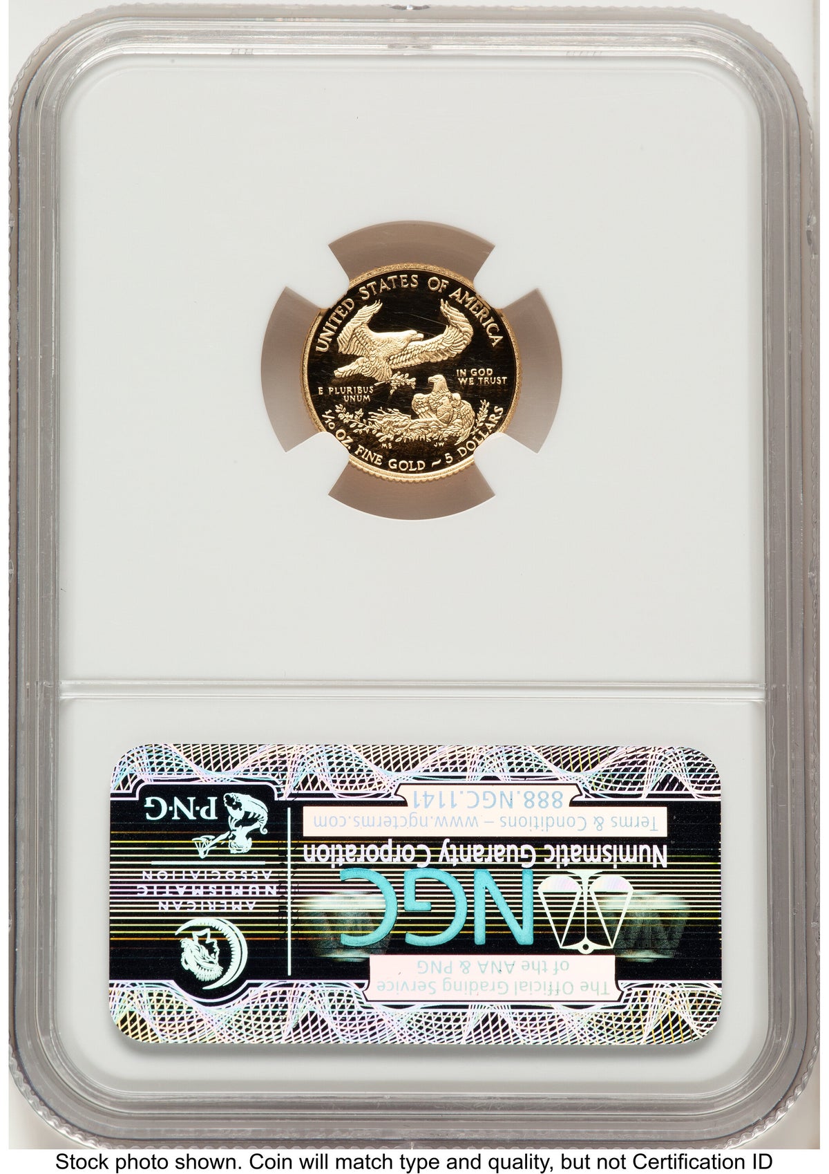 2013-W Proof Gold Eagle 1.85 oz ER Blue NGC PF70