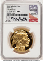 2024-W Proof Gold Buffalo 1 oz ER Mike Castle NGC PF70
