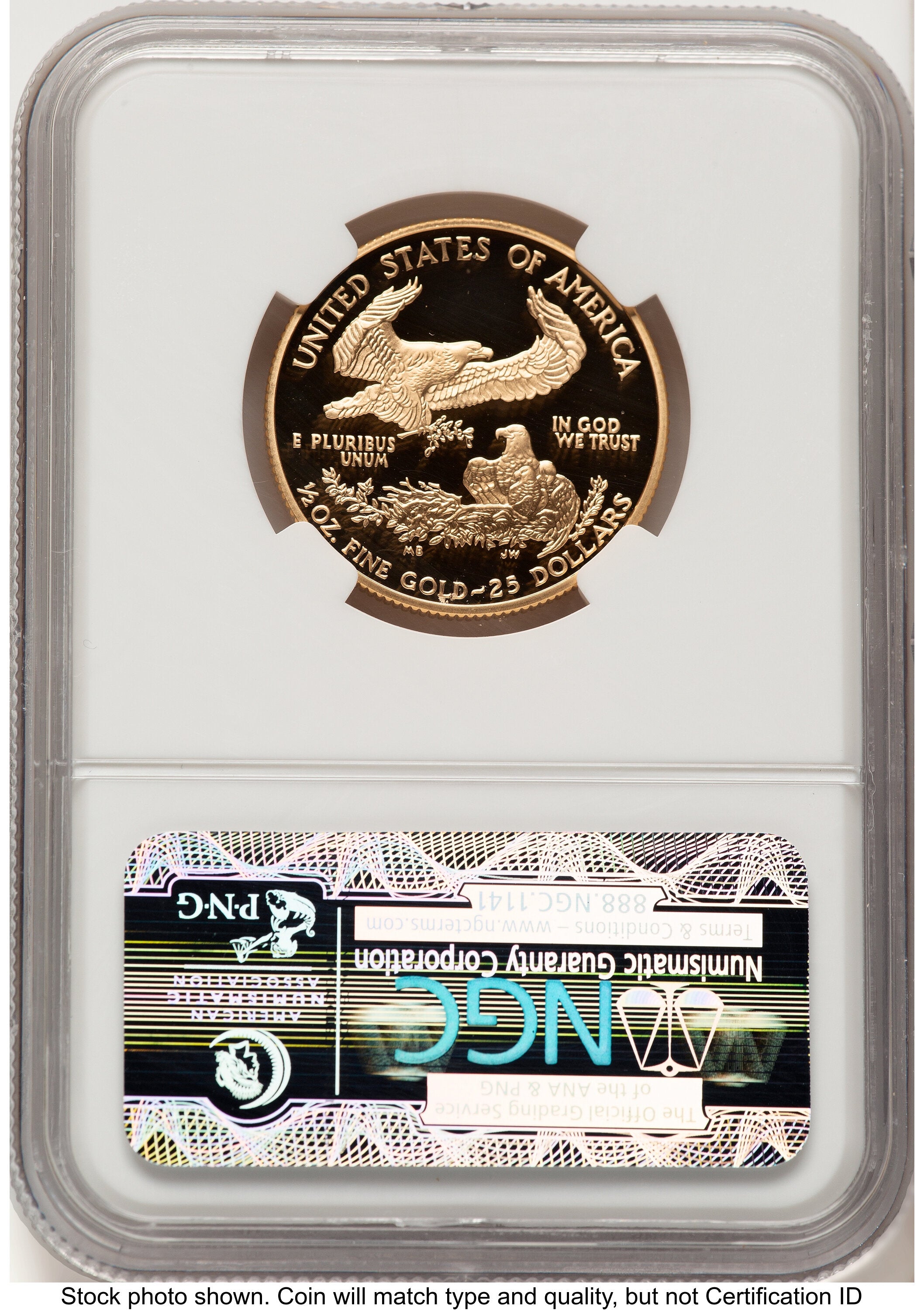 2004-W Proof Gold Eagle 1/2 oz Brown Label NGC PF70
