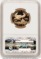 2005-W Proof Gold Eagle 1/2 oz Brown Label NGC PF70