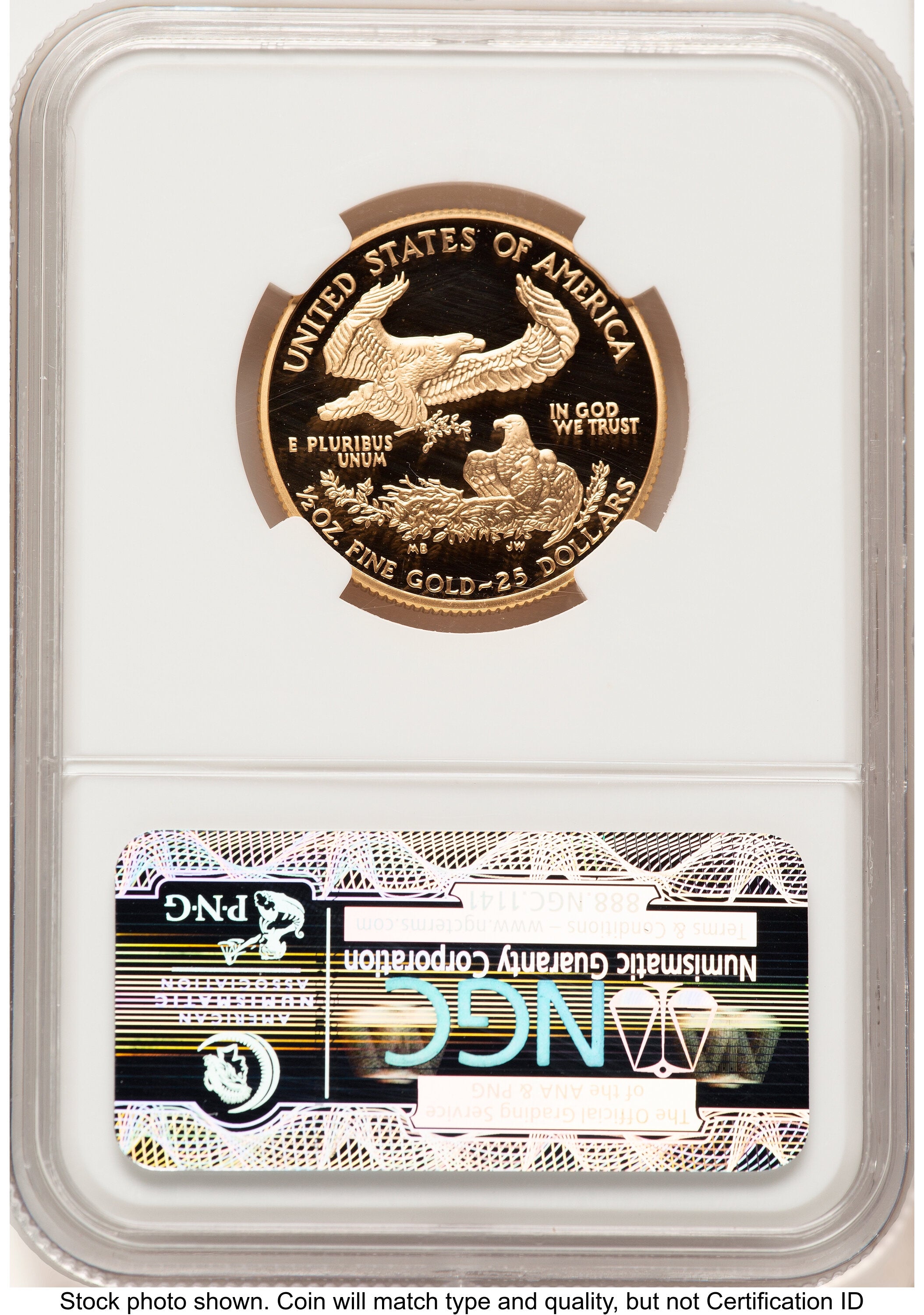 2005-W Proof Gold Eagle 1/2 oz Brown Label NGC PF70