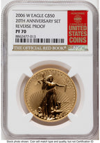 2006-W Reverse Proof Gold Eagle 1 oz Red Book NGC PF70