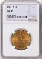 1901 $10 Liberty Eagle NGC MS65