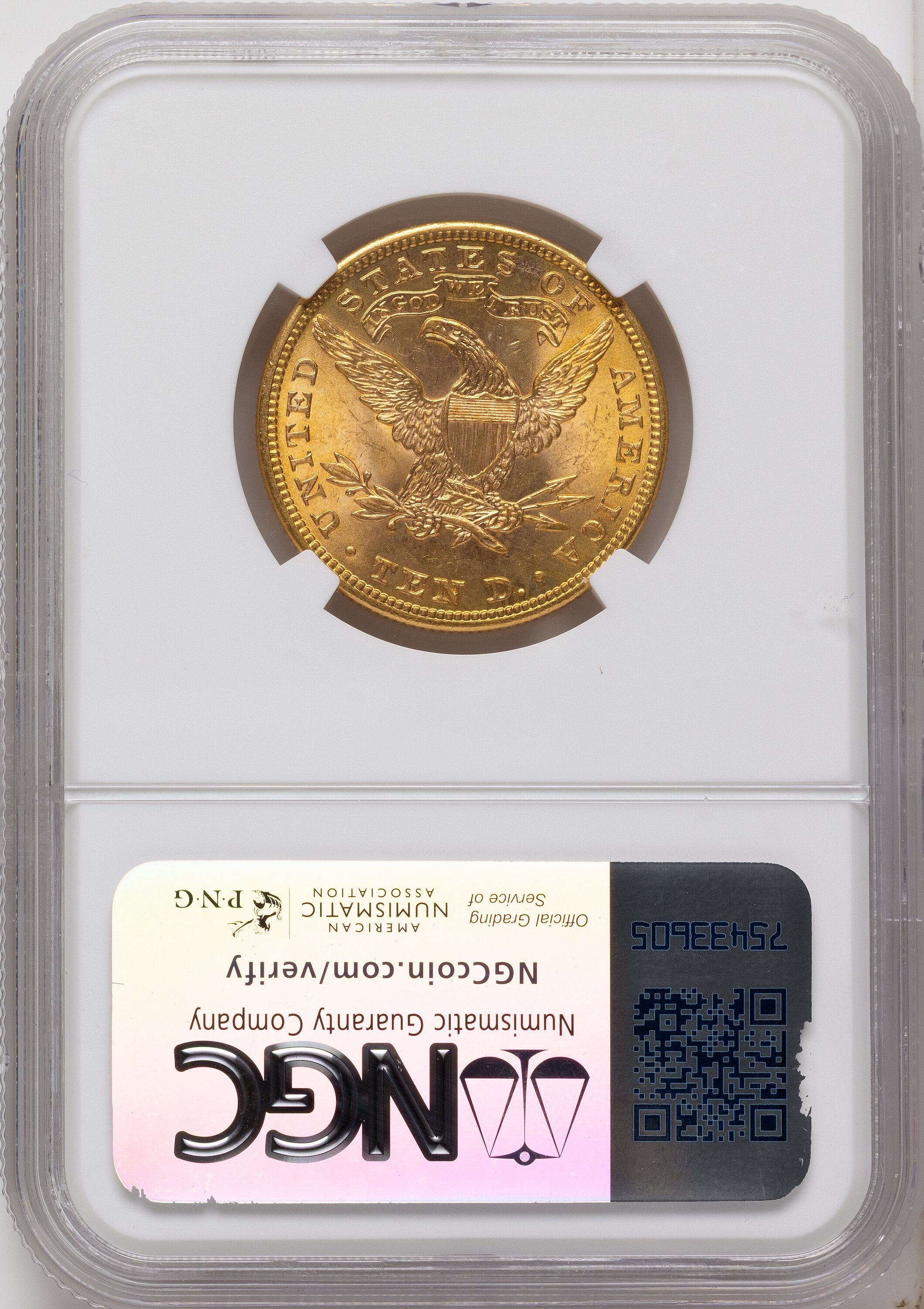 1901 $10 Liberty Eagle NGC MS65