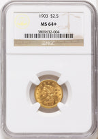 1903 $2.50 Liberty Quarter Eagle NGC MS64+