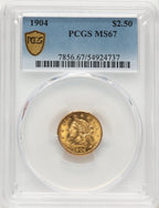 1904 $2.50 Liberty Quarter Eagle PCGS MS67