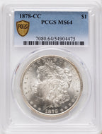 1878-CC Morgan Dollar PCGS MS64