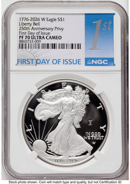 2026-W Proof Silver Eagle 1 oz FDI 1ST NGC PF70
