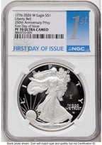 2026-W Proof Silver Eagle 1 oz FDI 1ST NGC PF70