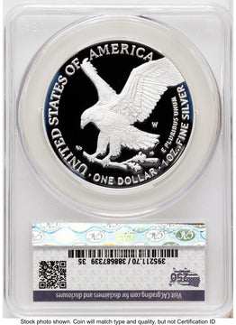 2026-W Proof Silver Eagle 1 oz First Day of Delivery America 250 CACG PR70