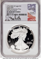 2026-W Proof Silver Eagle 1 oz FDI Mike Castle NGC PF70