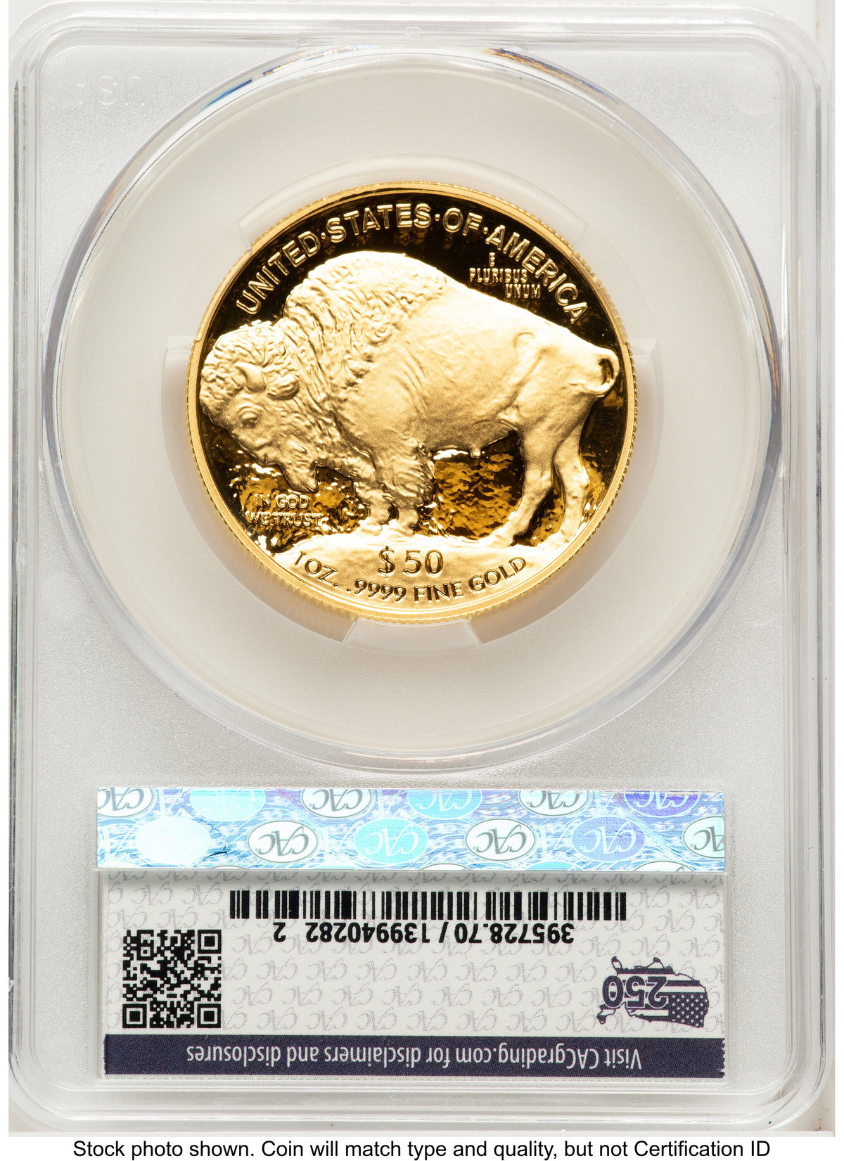2026-W Proof Gold Buffalo 1 oz First Day of Delivery America 250 CACG PR70