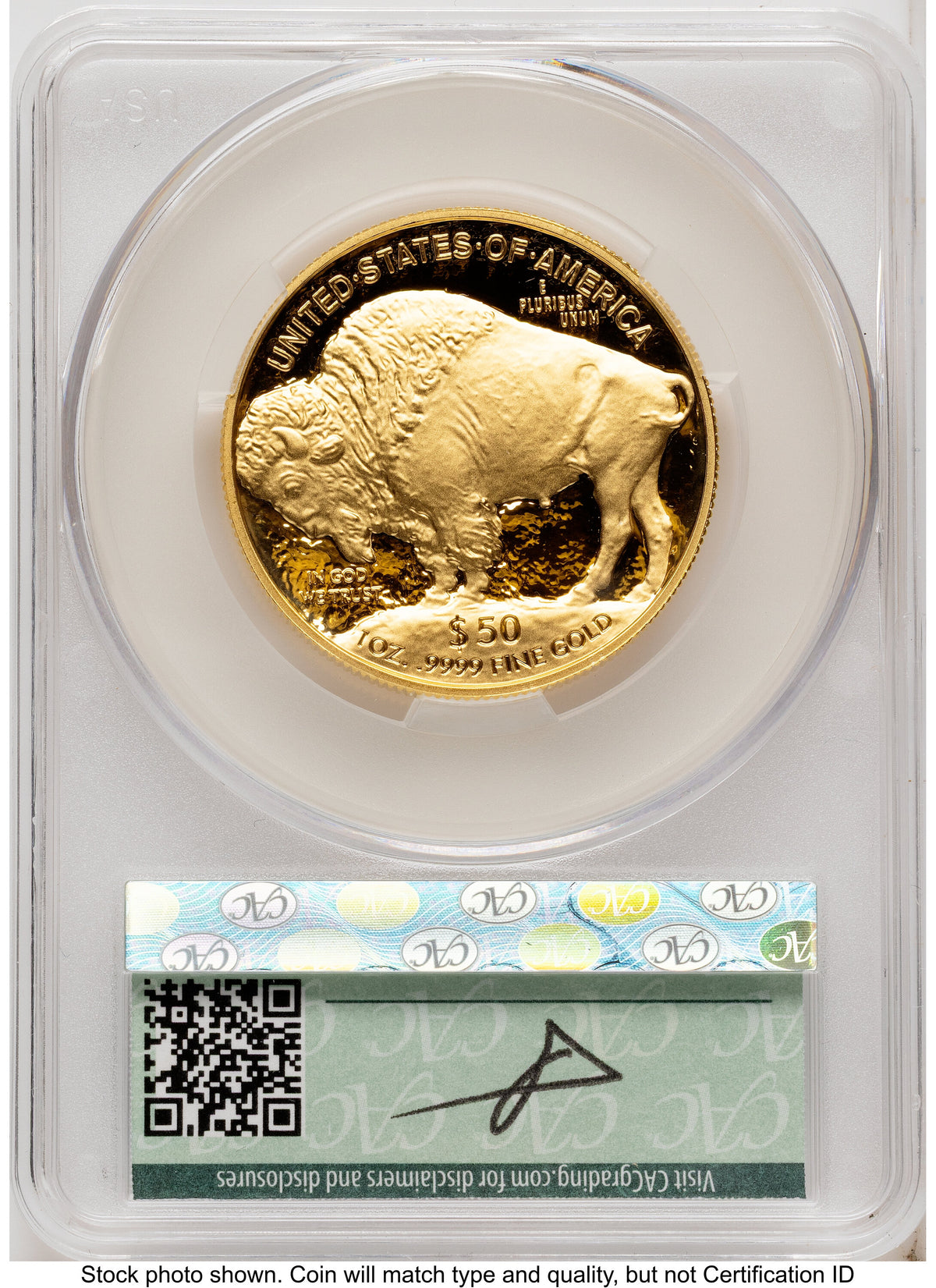 2026-W Proof Gold Buffalo 1 oz First Day of Delivery Louis Palafoutas CACG PR70