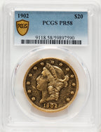 1902 $20 Proof Liberty Double Eagle PCGS AU58