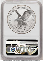 2026-W Enhanced Silver Eagle 1 oz FDI America 250 Congress Building Label NGC MS70
