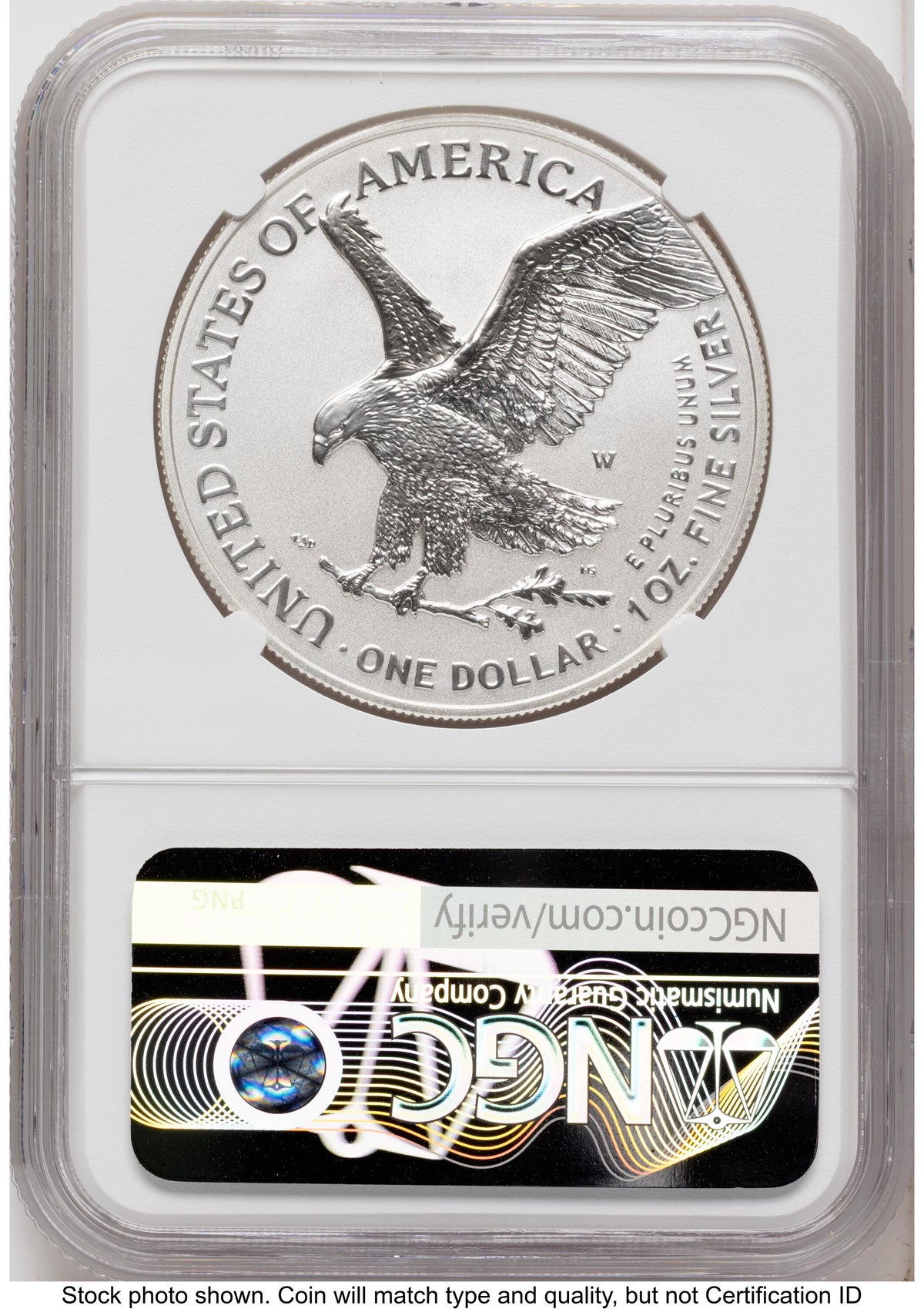 2026-W Enhanced Silver Eagle 1 oz FDI America 250 Congress Building Label NGC MS70