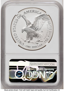 2026-W Enhanced Silver Eagle 1 oz FDI 1ST NGC MS70