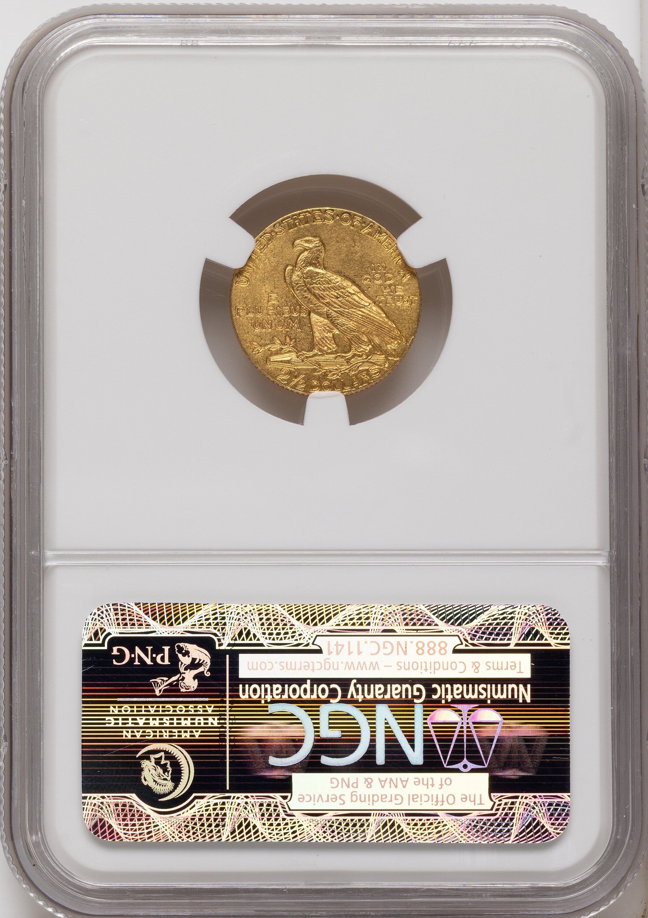 1915 $2.50 Indian Quarter Eagle NGC MS63