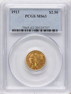 1913 $2.50 Indian Quarter Eagle PCGS MS63