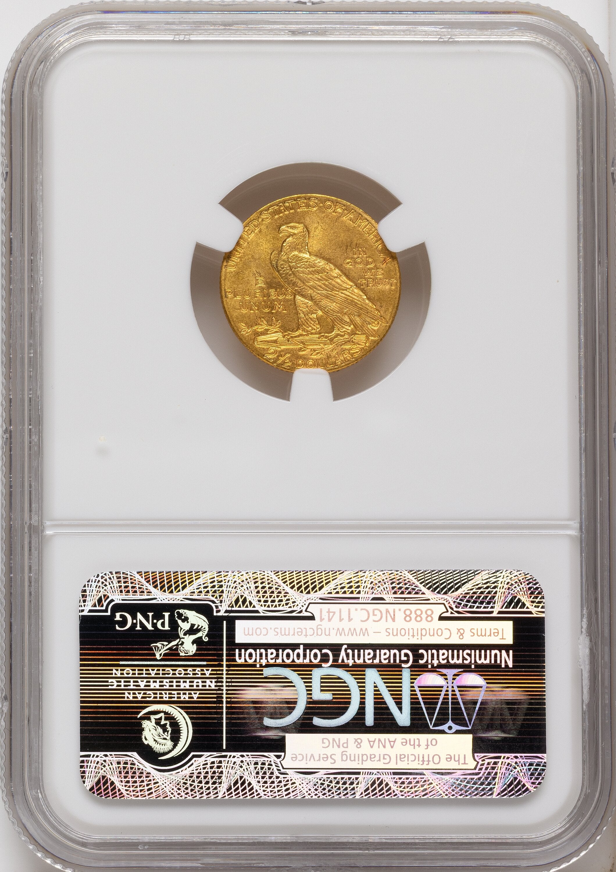 1911 $2.50 Indian Quarter Eagle NGC MS64