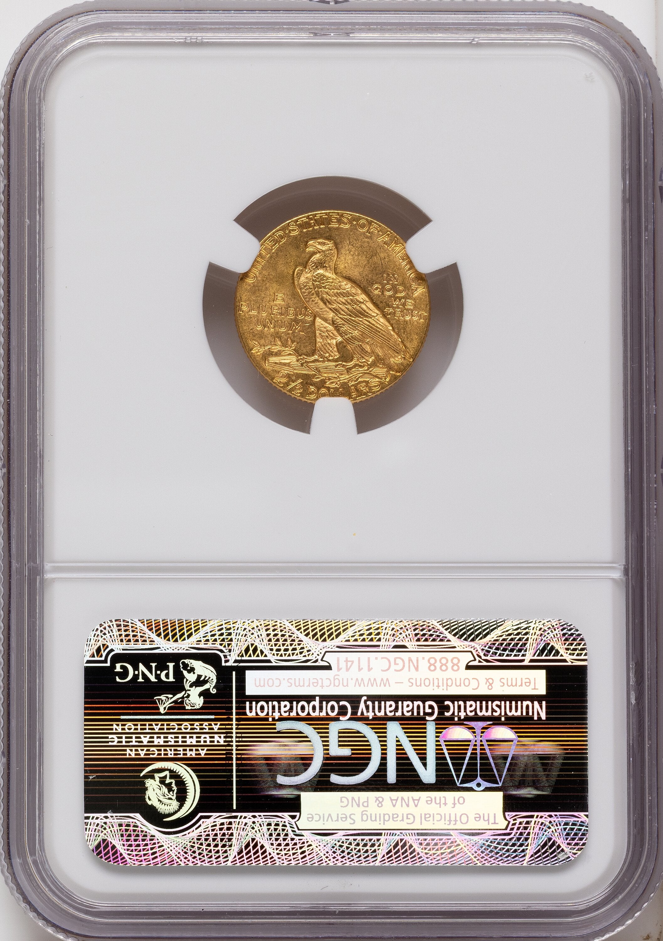 1927 $2.50 Indian Quarter Eagle NGC MS65