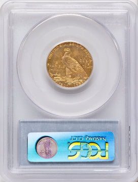 1909-D $5 Indian Half Eagle PCGS MS63+