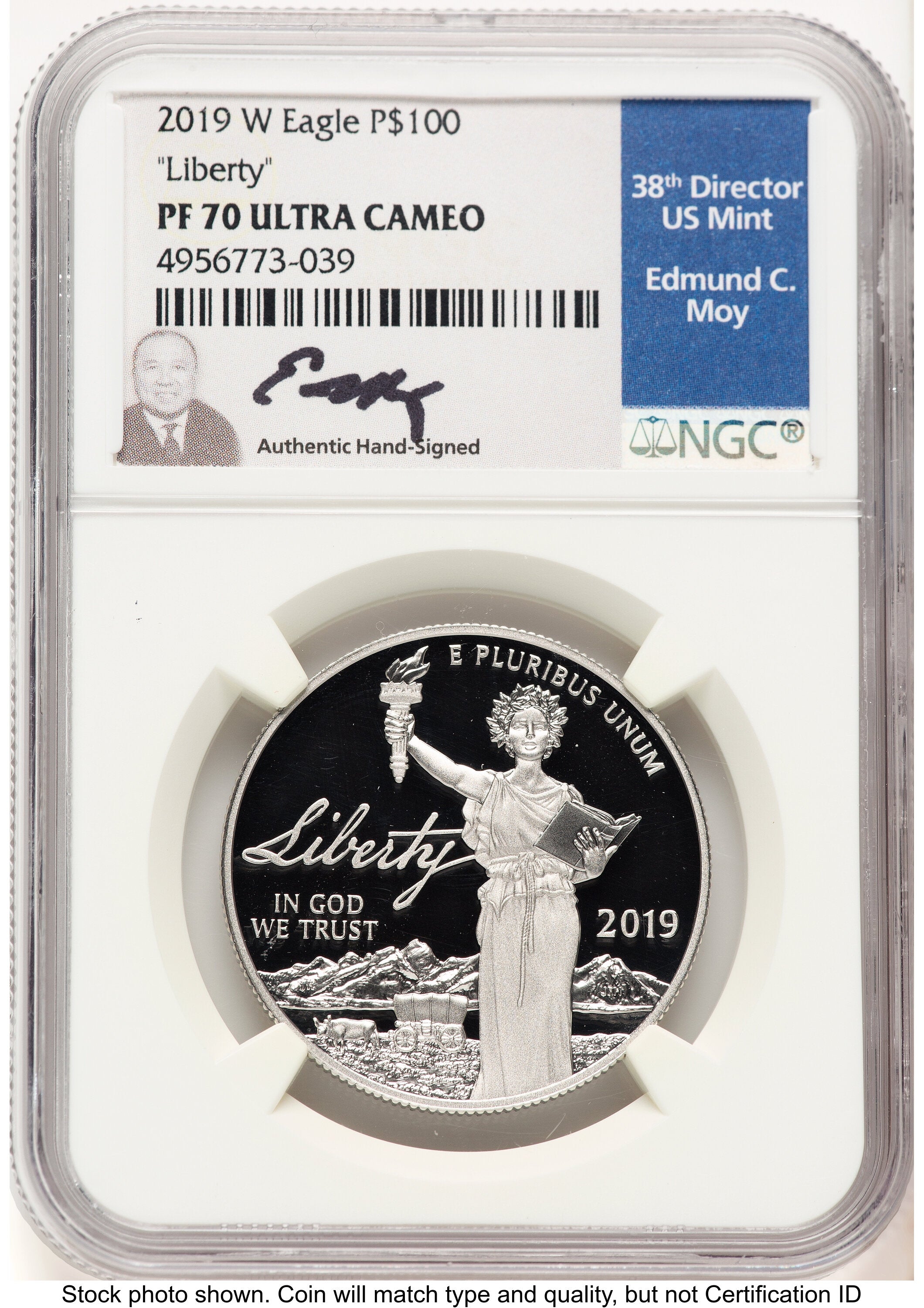 2019-W Proof Platinum Eagle 1 oz NGC PF70 Ed Moy
