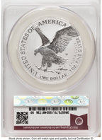2026-W Enhanced Silver Eagle 1 oz First Day of Delivery Red Book CACG MS70