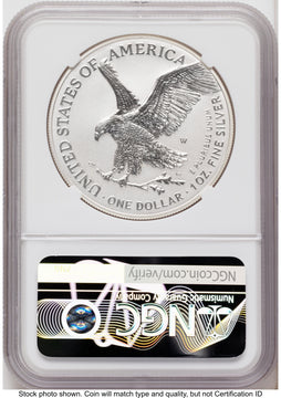 2026-W Enhanced Silver Eagle 1 oz ER Kenneth Bressett Red Book NGC MS70