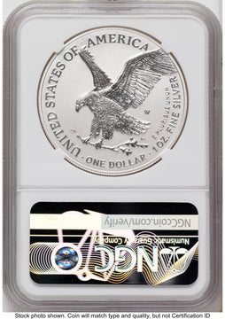 2026-W Enhanced Silver Eagle 1 oz FDI Jeff Garrett Red Book NGC MS70