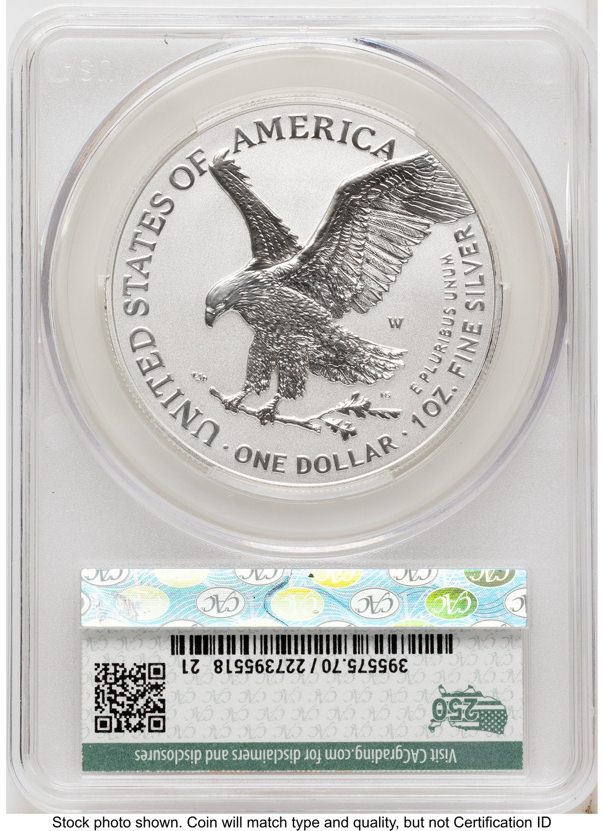 2026-W Enhanced Silver Eagle 1 oz Advanced Delivery Ron Drzewucki America 250 CACG MS70